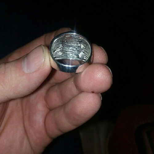 Men's Retro Ring with Arabic Characters like new