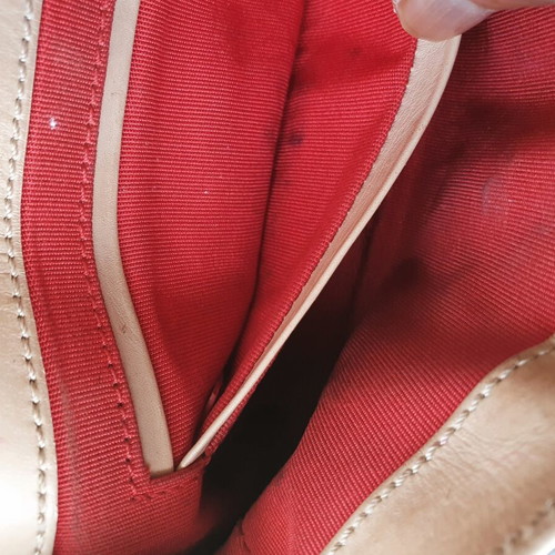 Christian Louboutin crossbody bag used, gray and beige