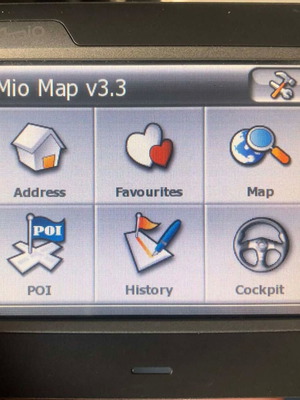 Mio C230 GPS navigator μεταχειρισμένο, λειτουργικό με σήμα GPS