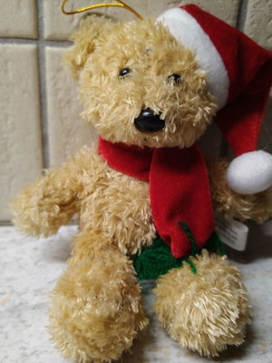 Christmas teddy bear from Berlin Plaza Hotel