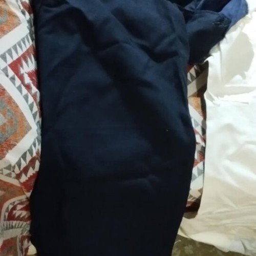 Complete sailor uniform used, pack with 2 trousers, collar, cap and insignia