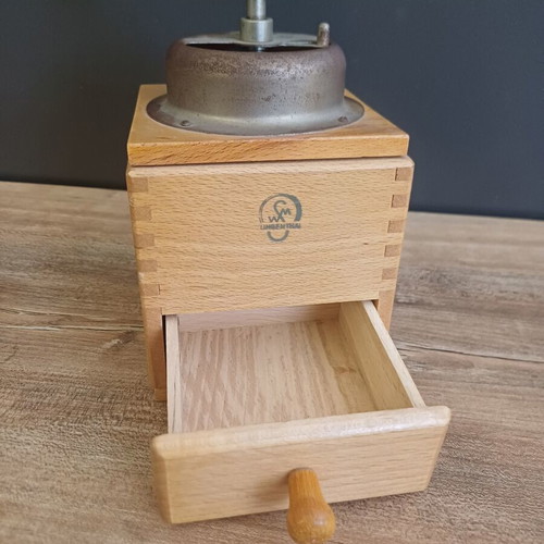 Klingenthal Wooden Coffee Grinder like new, 1950s-60s
