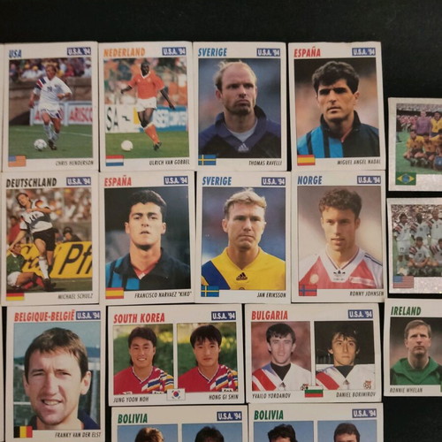 Collectible USA '94 football sticker pack used, 22 pieces SL service line