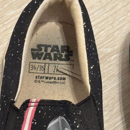 Zara kids shoes Star Wars used, size 34-35, black and white