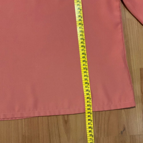 Women's blouse XL, coral color, airy fabric, unique cut