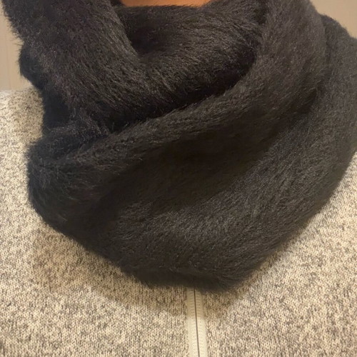 North Face wool scarf neck warmer black new