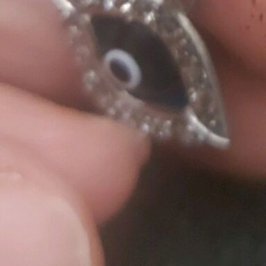 Silver 925 eye like new with zirconia