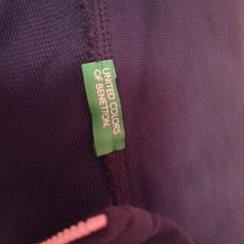 Benetton zip-up cardigan like new, dark blue, sizes 158-164 cm