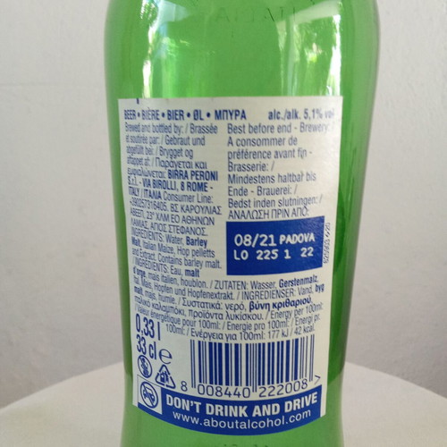Nastro Azzurro Peroni Italy collectible beer bottle