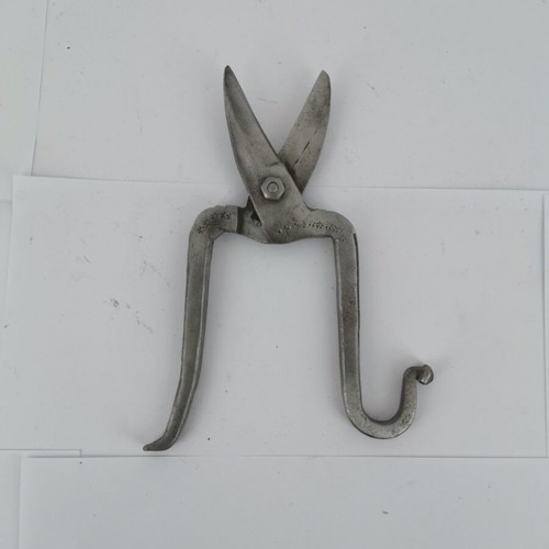 Blacksmith scissors used, ornate, circa 1900