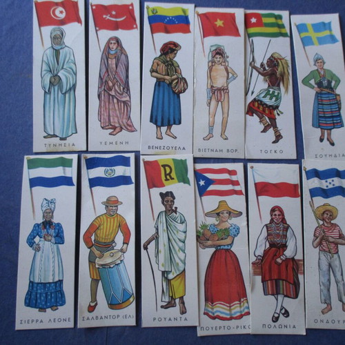Melo stickers used, national costumes, sold separately