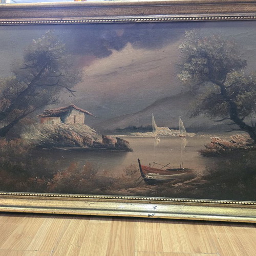 N. Grispos oil painting on canvas used