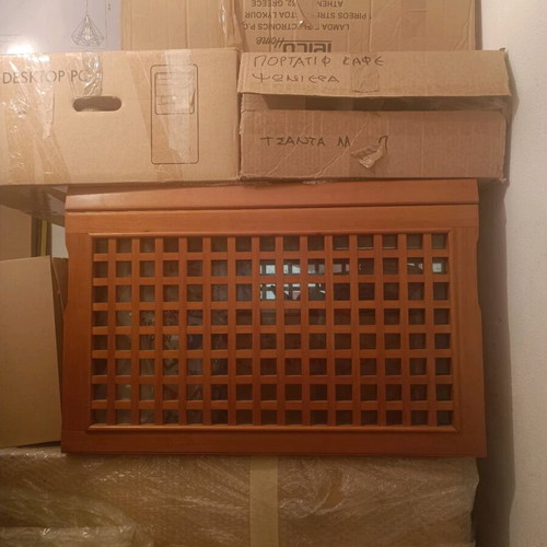 Solid wood composition 5 parts like new with wine cabinet and display case
