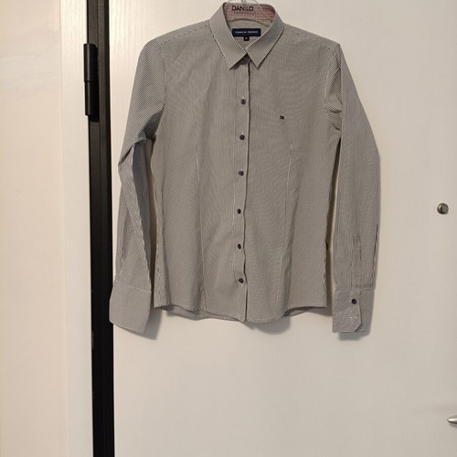 Women's long-sleeve shirt like new, medium, striped