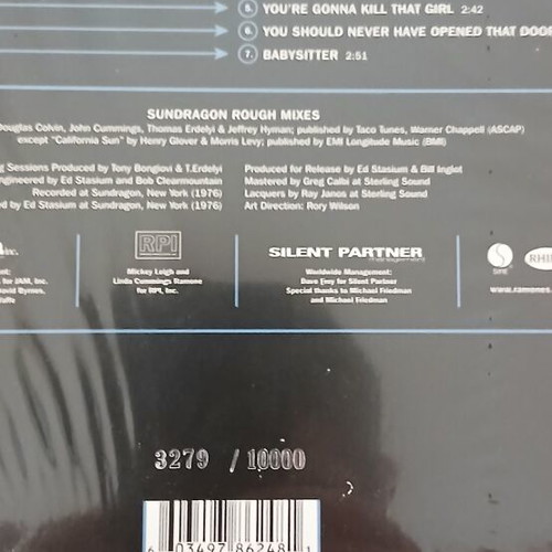 Ramones Sundragon Sessions vinyl like new, Record Store Day 2018
