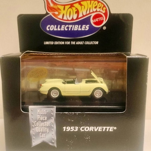 Hot Wheels Collectibles Black Box 1953 Corvette yellow new