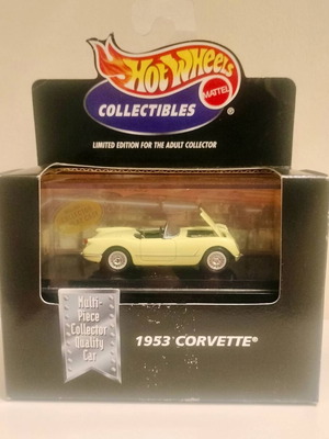 Hot Wheels Collectibles Black Box 1953 Corvette yellow new