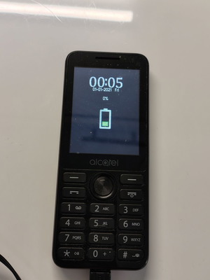 Alcatel 2003D μαύρο τηλέφωνο dual SIM σαν καινούργιο