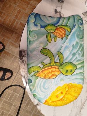 Children's Swimming Kickboard with Turtle Design used
