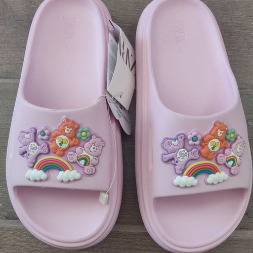 Zara Care Bears slippers new, pink size 37