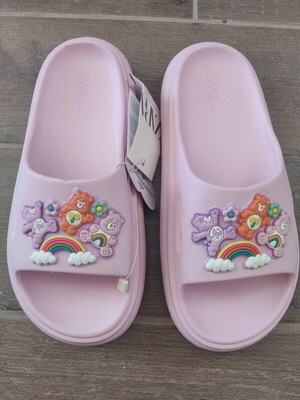 Zara Care Bears slippers new, pink size 37