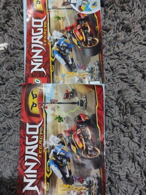 Lego Ninjago Kai and Zane Machines with Instructions and Two Lego City Figures like new