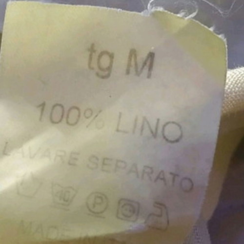 Linen women's shirt size M like new, beige