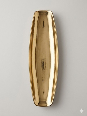 Decorative tray new, gold metal