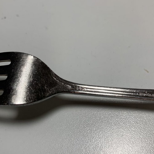 Art Deco Silver-Plated Forks used, set of 6 with hallmarks