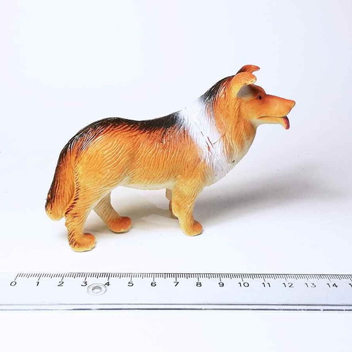 Dog plastic figure toy used