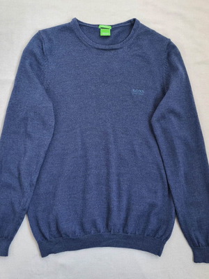 Hugo Boss Green Label 100% Merino Wool Sweater Size M Used Blue