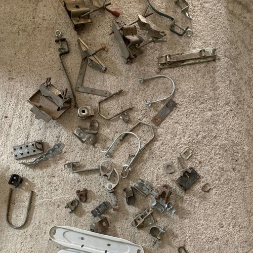 Various iron fittings used for constructions