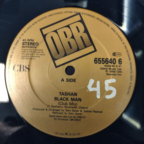 Tashan Black Man Re Mixes 12" vinyl maxi single used