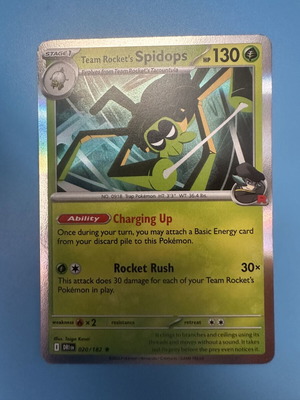 Team Rocket's Spidops Pokemon Card new