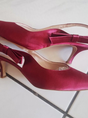 Intrend Max Mara satin low heel shoes size 40 like new, pink