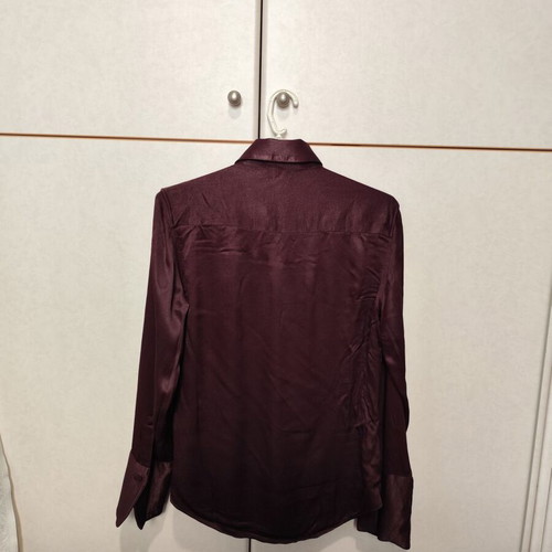 Shiny Zara shirt new, burgundy, size M