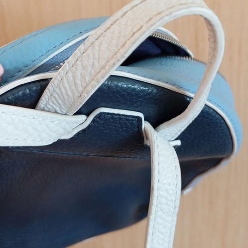 Lacoste σακίδιο πλάτης σαν καινούργιο, άσπρο και μπλε δέρμα