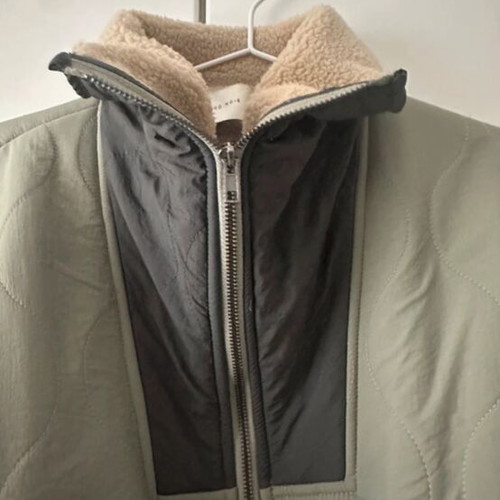 Teddy Neo Noir jacket like new, beige and green, size S
