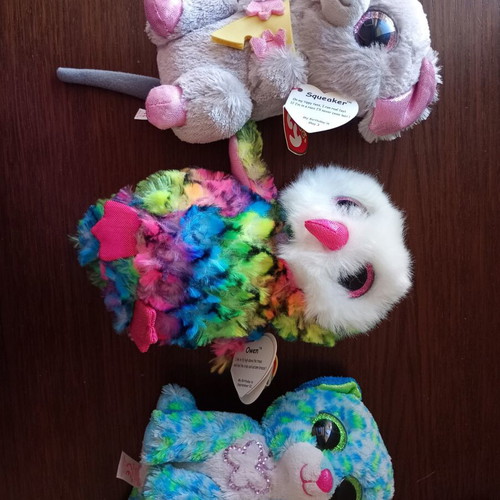 Ty Beanie Boos collection, 25 pieces with tags, plus 3 small hangers and fur ball
