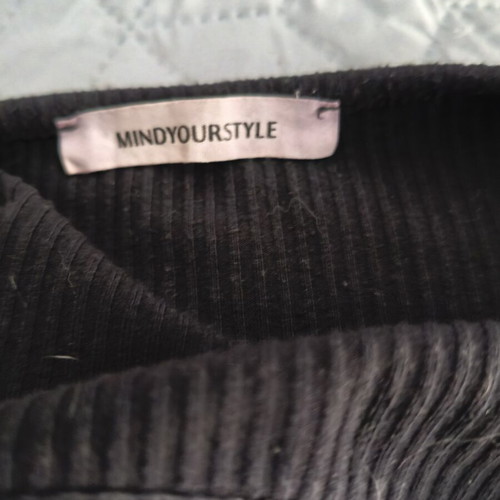 Crop top MindYourStyle like new, black, size XS