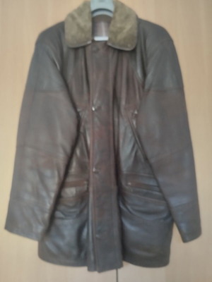 Men's leather coat