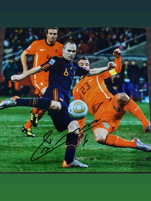 Αυθεντικό αυτόγραφο Ινιέστα νέας κατάστασης