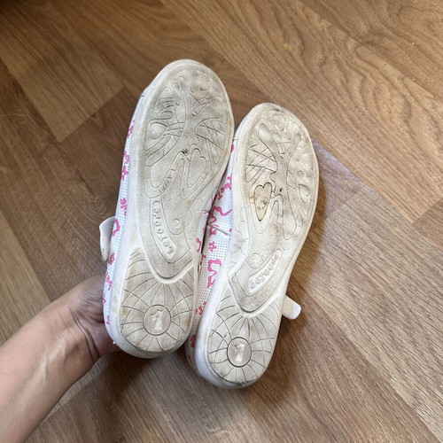 beToone children's ballerina shoes size 34, white and pink