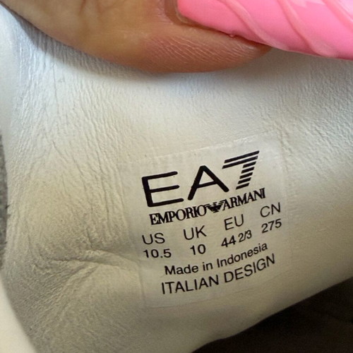 Men's original white leather sneakers Emporio Armani EA7 like new, size 44