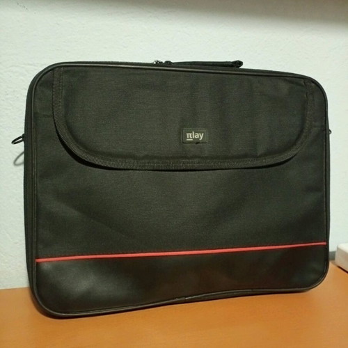 Laptop bag like new, black with shoulder strap