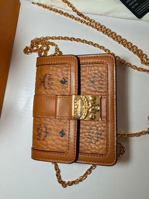 Mcm Mini Bag leather wallet-on-chain like new