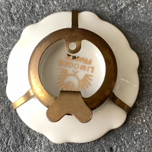 Small Limoge plate used, vintage