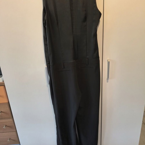 Access Fashion black satin crepe jumpsuit, size L-XL