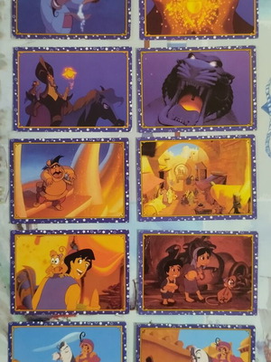 Aladdin Panini карти, комплект 80, почти пълно немско издание