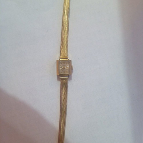 Avia Swiss Gold Watch 18k Mechanical Used Women's